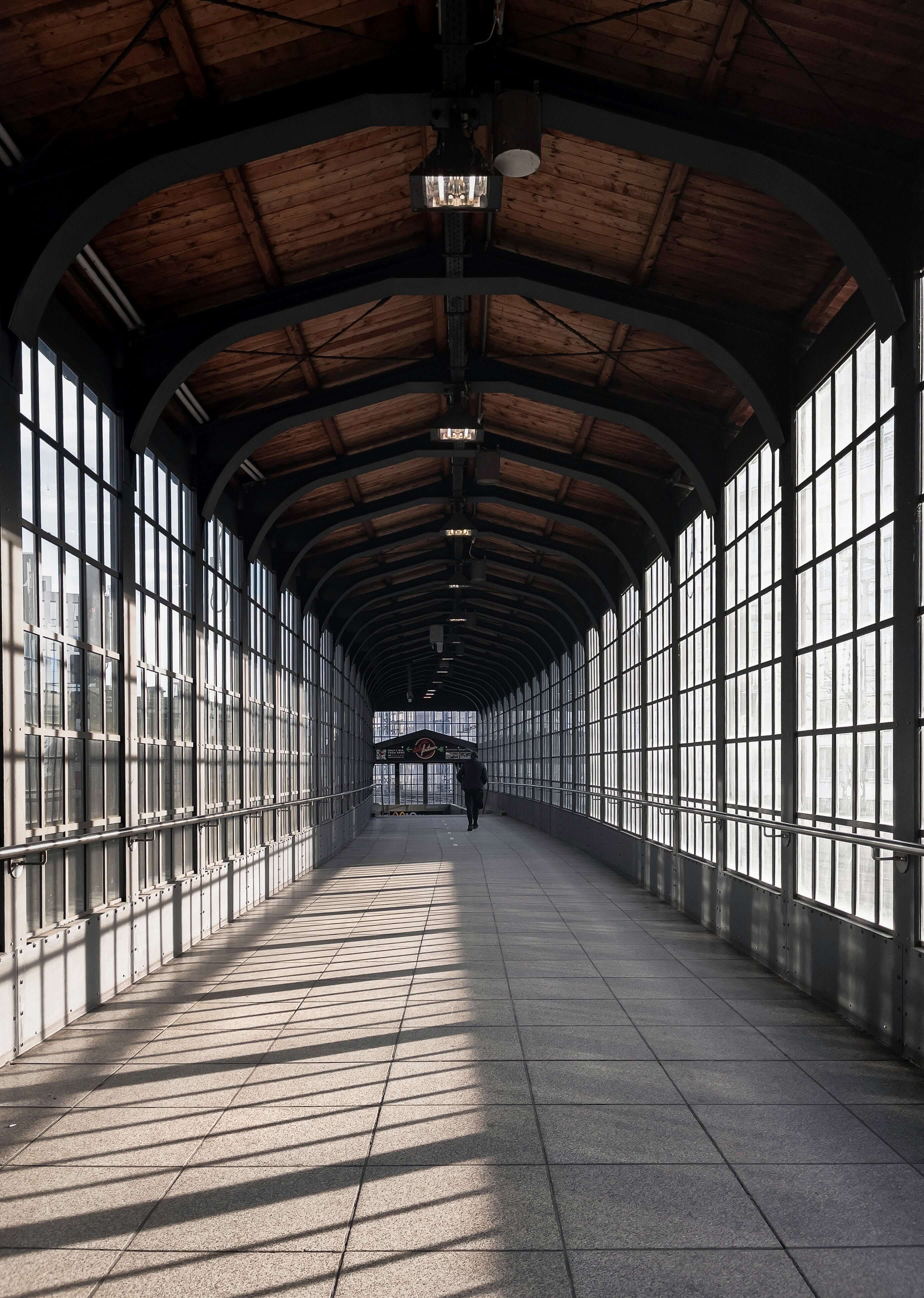 Tunnel with natural light